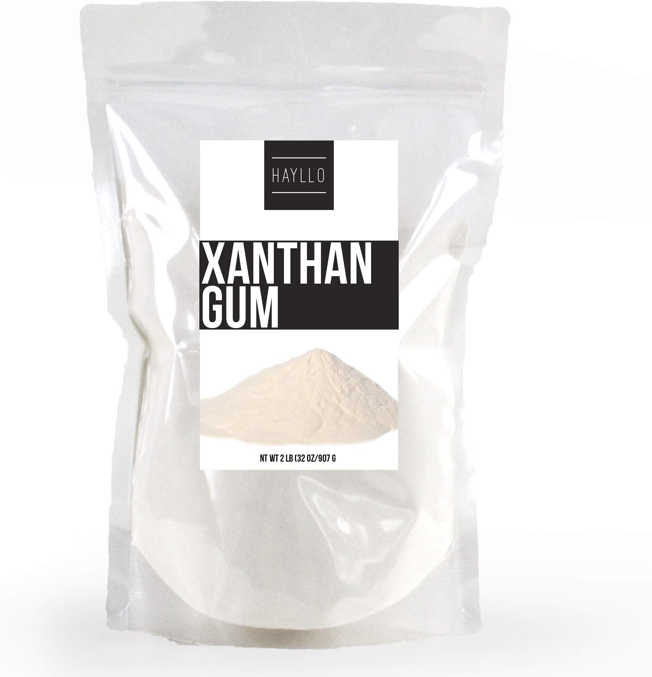Xanthan Gum 2 lb (32 Ounce) Packed in the USA, by Hayllo, Gluten-Free