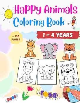 HAPPY-HAPPY A Children’s Coloring Book Happy Clouds Coloring Book – Happy Happy Everything