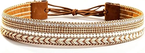 Wojgzon Hat Band for Women Straw Sun Hat Felt Fedora Cowboy Panama Hat
