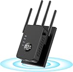 1200Mbps Dual Band (5GHz/2.4GHz) WiFi Extender Signal Booster,WiFi Repeater Covers Up to 12880Sq.ft and 60 Devices,Internet Booster with Ethernet Port for Home Wireless