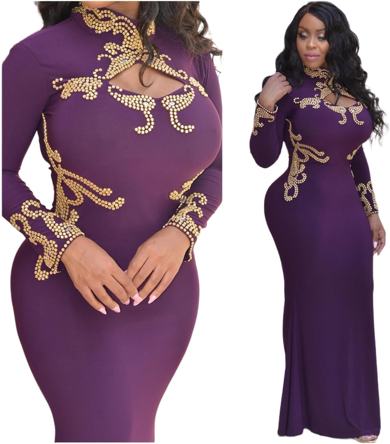 Womens Plus Size Sexy Cocktail Wedding Party Evening Gown Maxi Dress