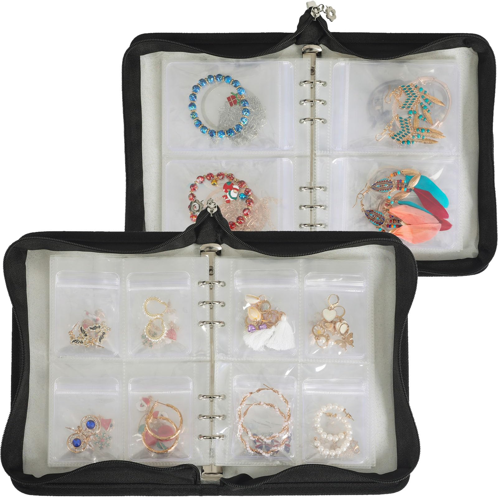 Livre de rangement bijoux pour boucles d'oreilles : voyagez l'esprit léger sans nœuds
