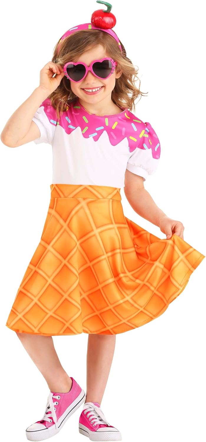 Ice Cream Cone Costume for Toddler
