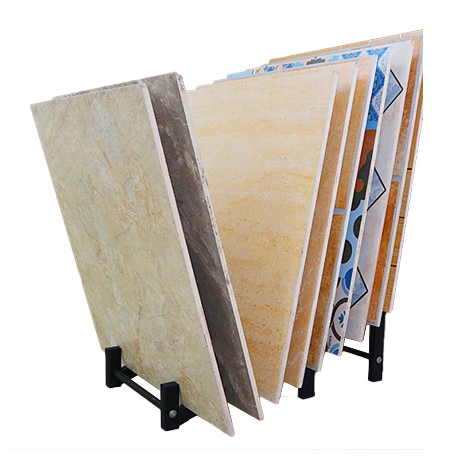 Présentoir en bois pour carrelage, étagère anti-encombrement pour échantillon céramique