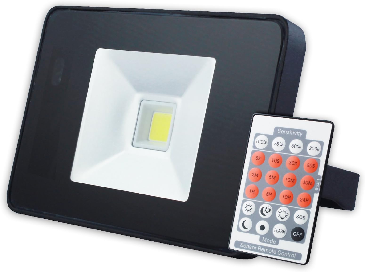 PowerSave Advanced Technology Remote Control Microwave Sensor Slimline Energy Saving LED Security Flood Light (20w Flood Light / 200w equivalent) [Energy Class A++]