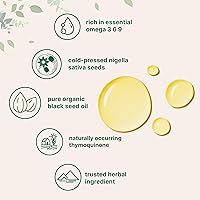 Vista 3 de Micro Ingredients Organic Black Seed Oil, 16 fl oz Cold Pressed from Nigella Sativa Seeds Rich in Thymoquinone & Omega 3 6 9 Immune, Joint