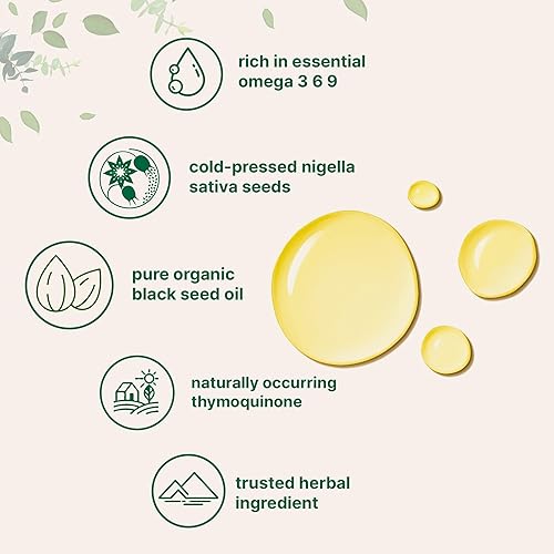 Miniatura 3 de Micro Ingredients Aceite de semilla negra orgánico, 16 onzas líquidas, prensado en frío de semillas de Nigella Sativa, rico en timoquinona y Omega 3