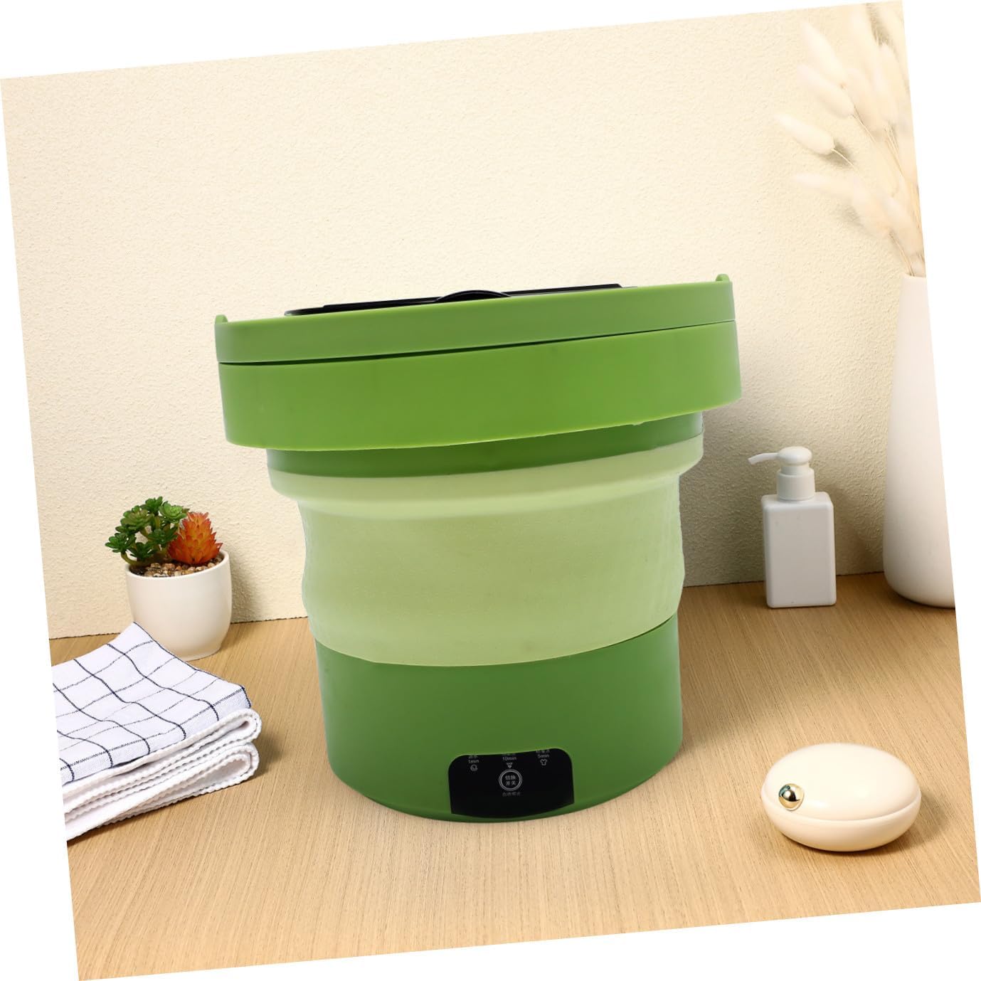BESPORTBLE Portable 6l Mini Folding Washer Portable Washing Machine Small Laundry Machine with US Plug for Travel Camping Apartments