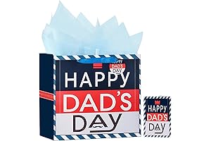 Usmilegift Fathers Day Gift Bags Best Dad Ever Paper Gift Bags