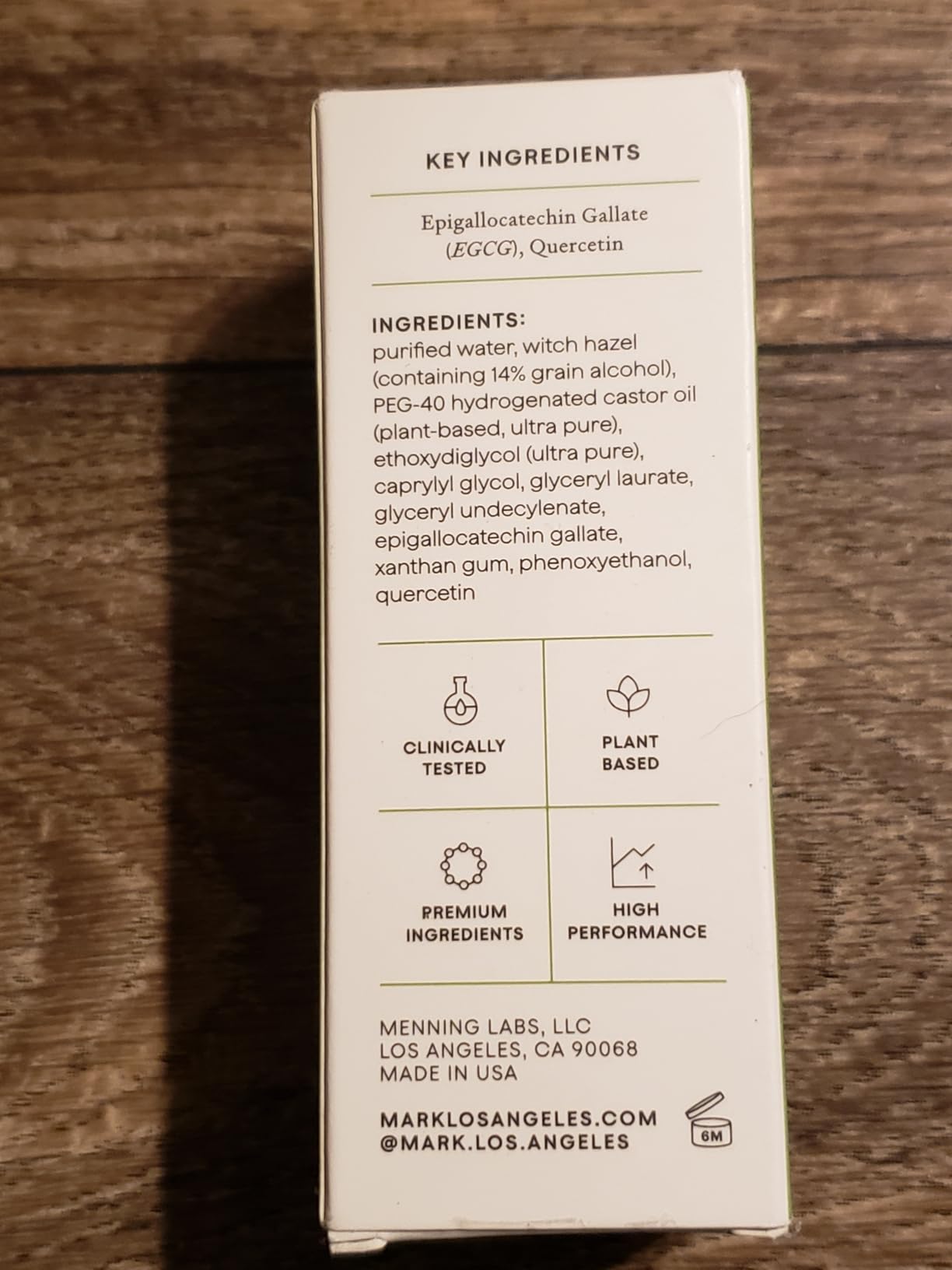 MARK Los Angeles Quercetin + EGCG Lightweight Face Serum | Skin Rescue Formula with Squalane and Advanced Botanical Antioxidants | Helps Reduce Redness & Blemishes | 5 ml