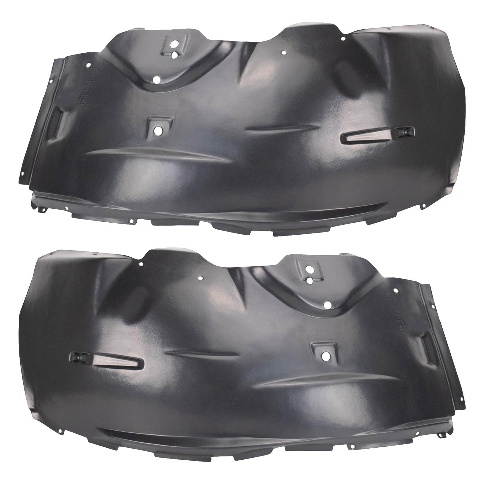 TRQ Front Driver and Passenger Side Inner Fender Liner Set | For 2002-2010 Ford Explorer Mercury Mountaineer 2007-2010 Ford Explorer Sport Trac