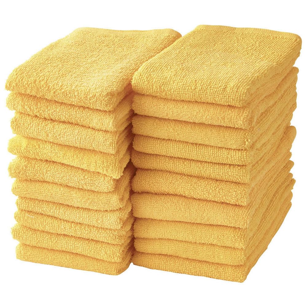 Amazon｜GamachaTowel フェイスタオル同色20枚セット (サンセット) 約