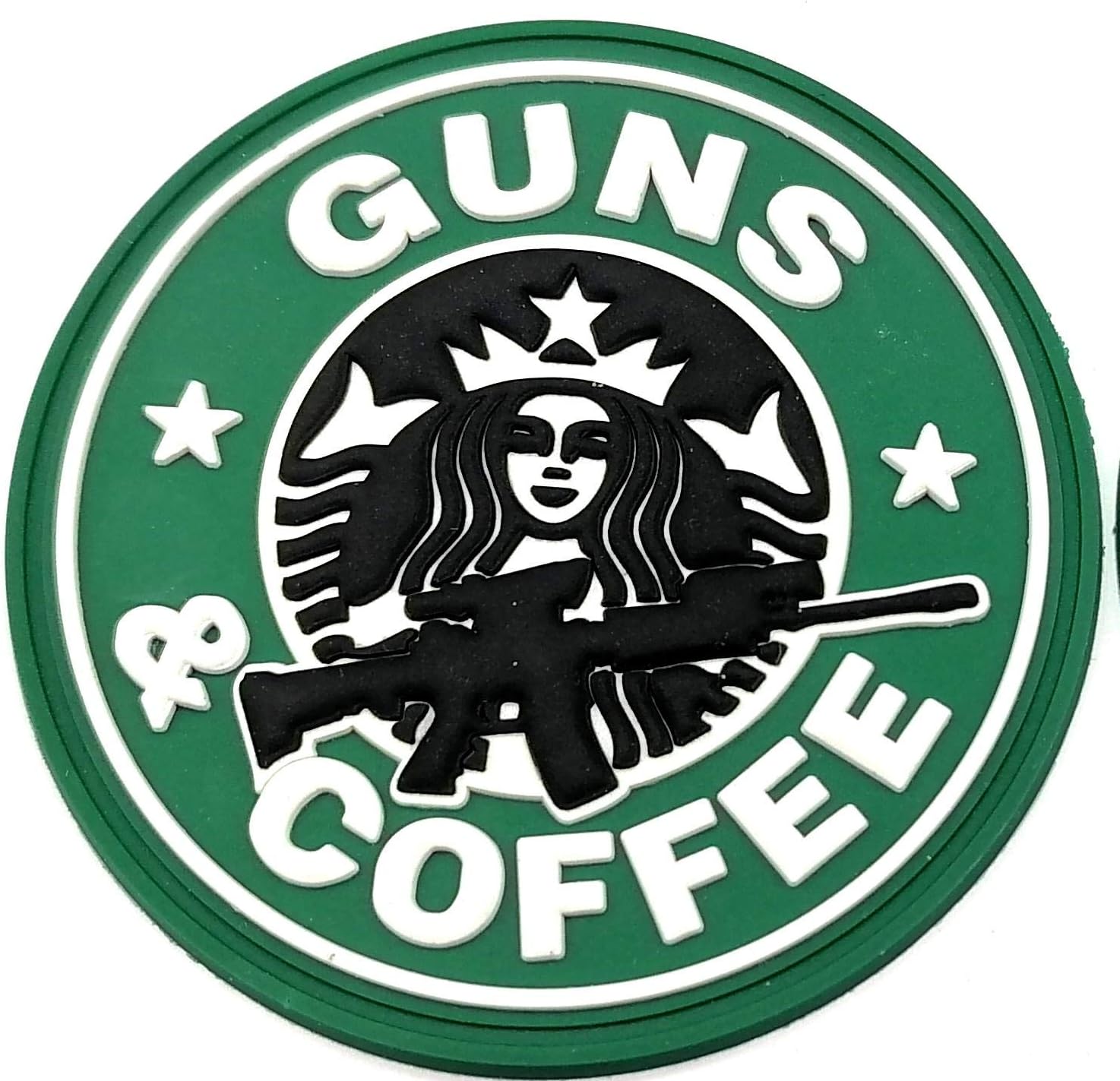 TUFFGNC PVC Patch 2.5" Funny Pro Gun Patch with Glow in The Dark Features