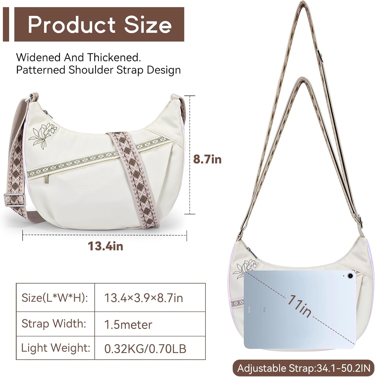Crossbody Bags for Women Messenger Shoulder Bag Purses for Women with Adjustable Strap for Travel