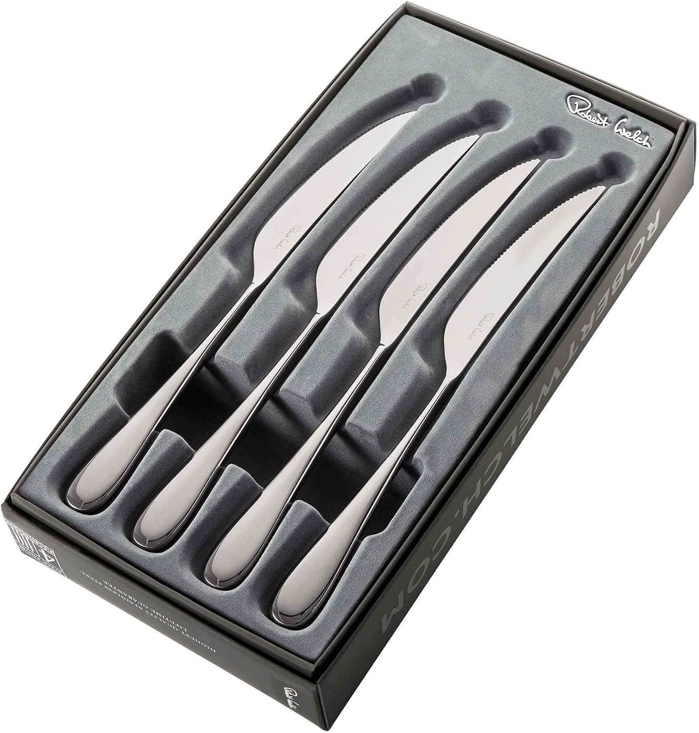 Robert Welch Arden Bright Cutlery Steak Knife, Set of 4. Stainless Steel, Silver - Image 3