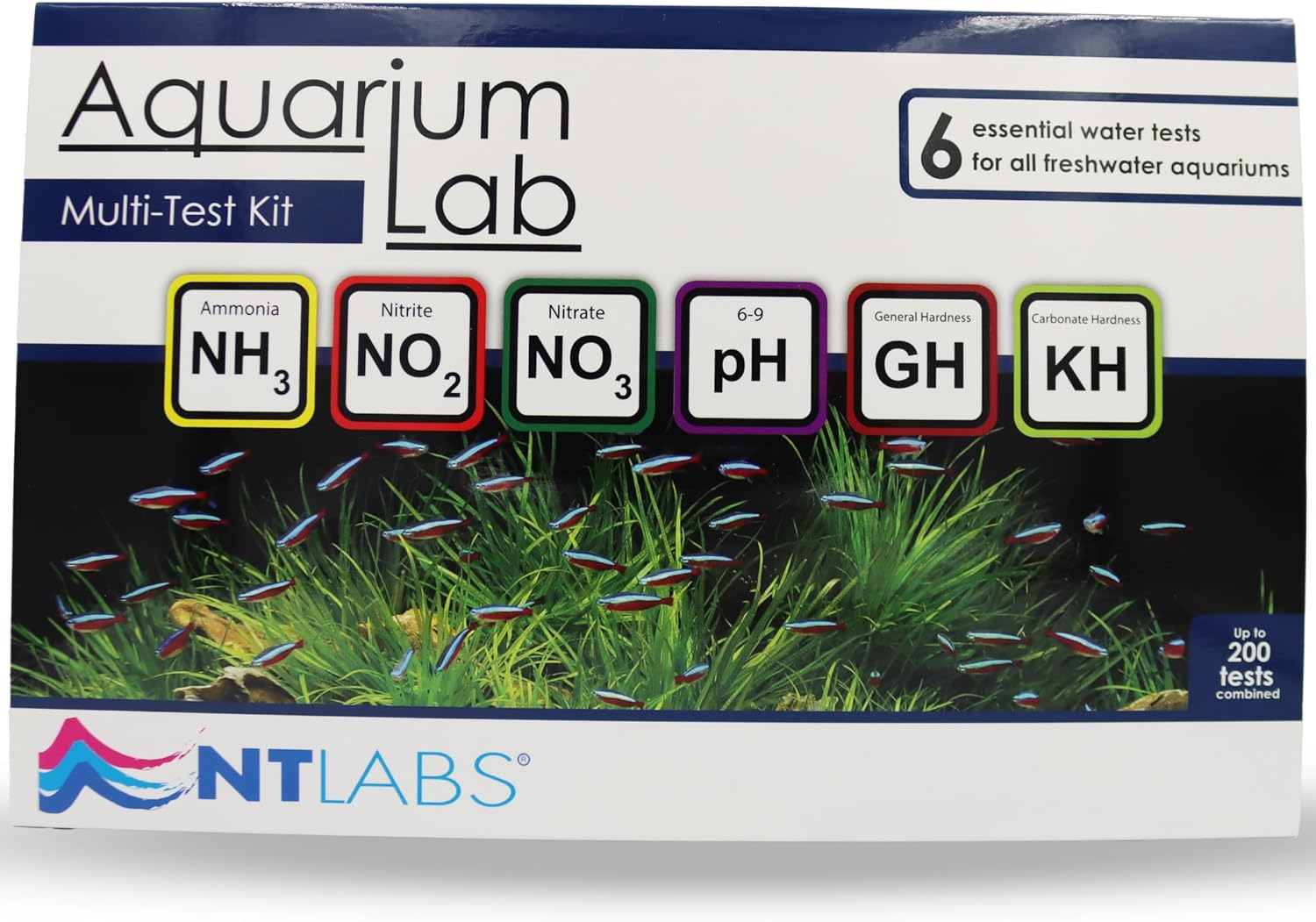 NT Labs Aquarium Lab MultiTest Kit (6 Key Parameters Ammonia