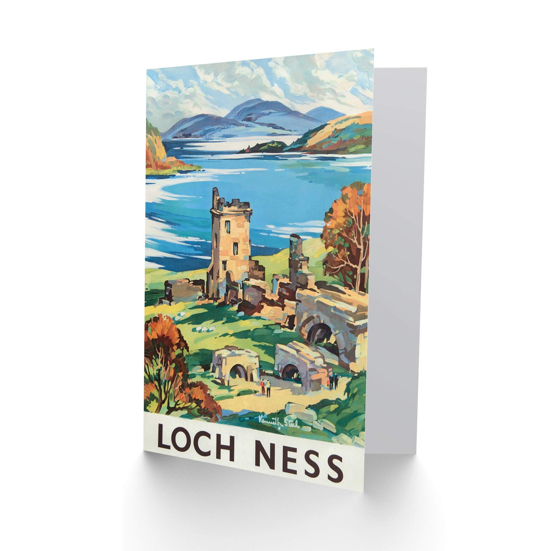 Geburtstagskarte „Reisen Inverness“ – Britische Bahnromantik | Hochwertig & Personalisierbar Von Wee Blue Coo