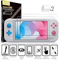 Vista 5 de Orzly Switch Lite Accessories Bundle - Case & Screen Protector for Nintendo Switch Lite Console, USB Cable, Games Holder, Comfort Grip Case