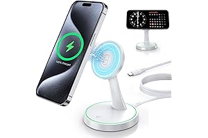 Magnetic Wireless Charger Stand: Empower Your iPhone and AirPods with Seamless Wireless Charging