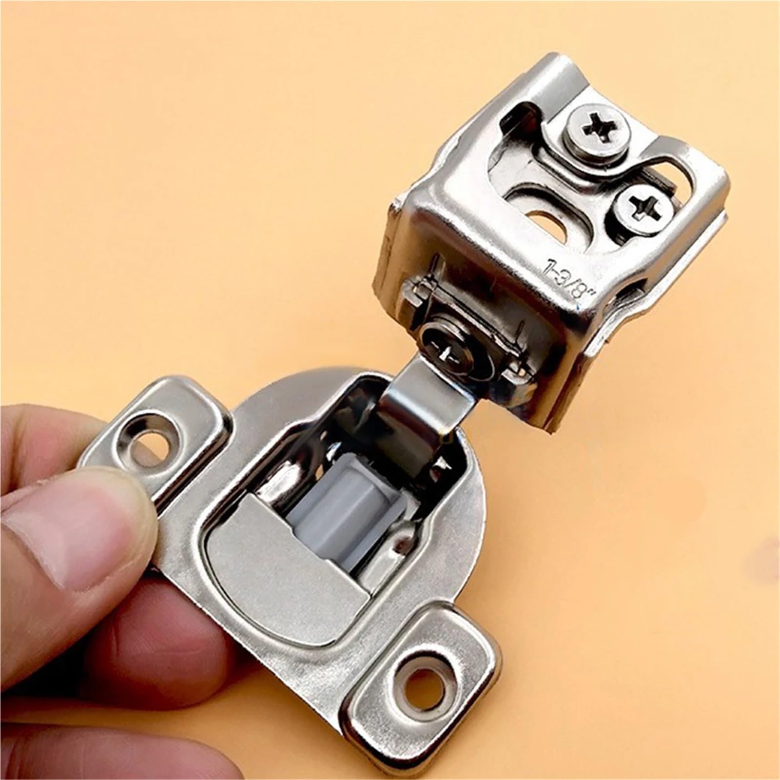 6 pz Chiusura Morbida Cerniera Dell'armadio Overlay Auto Lenta Cerniere Della Porta for Mobili Da Cucina Faccia Cornice A Scomparsa Serranda Per Ante Di Armadi, Guardaroba(1-1/2inch)