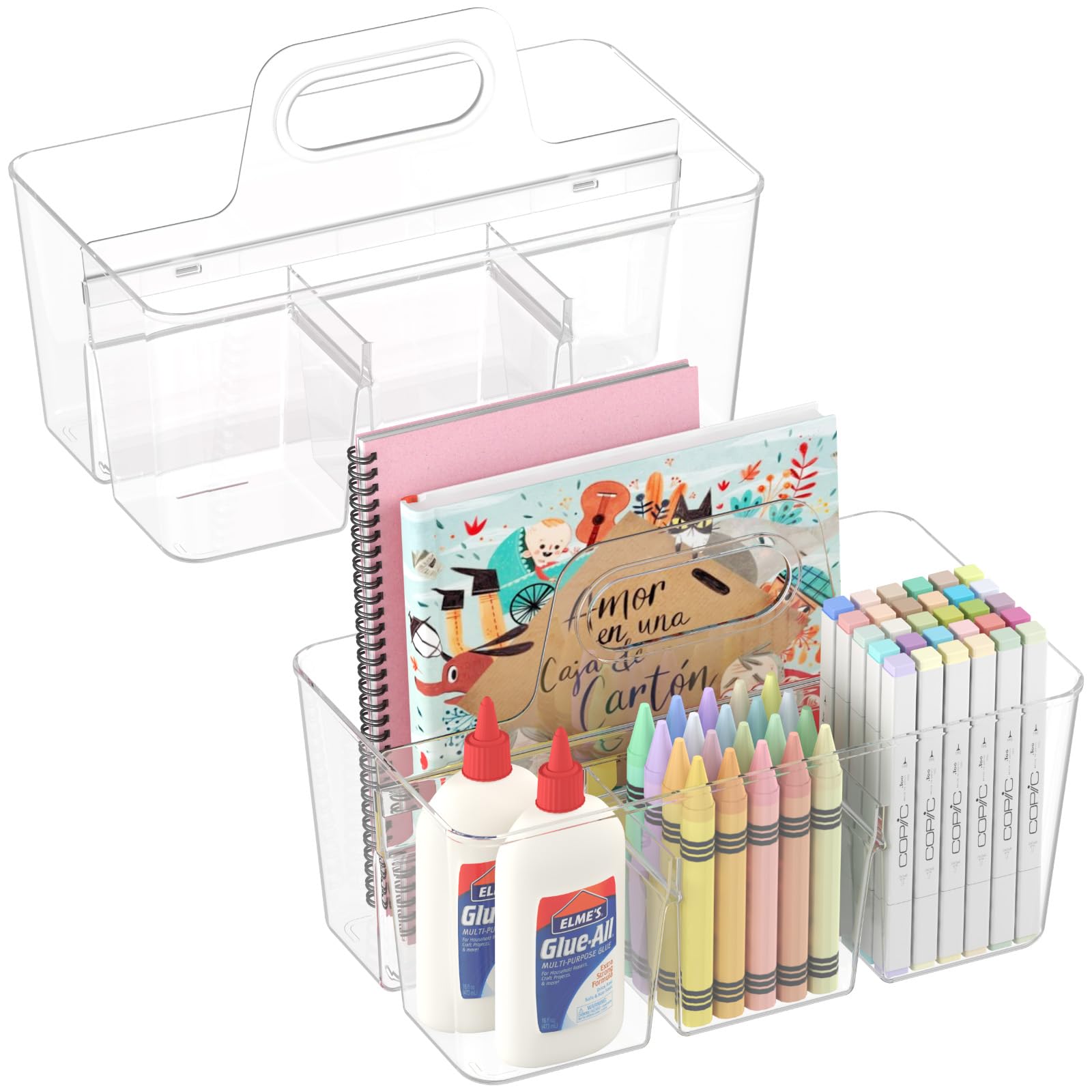 Lifewit Desk Tidy Organiser, Craft Caddy, Pen Pencil Holder, Office Supplies for Table Storage Art Stationary Organisation
