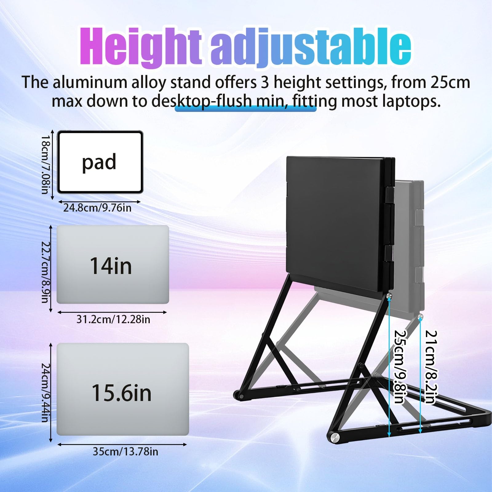 Monitor Portatile per Laptop 15,6 Pollici FHD 1080p Espansione Schermo per Laptop Ideale per Multitasking, Lavoro Remoto e Viaggi Di Lavoro con Tre Schermi