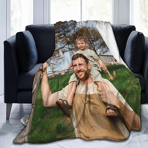Miniatura 9 de Manta personalizada de franela, añade tu manta personalizada con foto, texto y imagen, para cumpleaños de adultos, Navidad, Halloween, regalo del