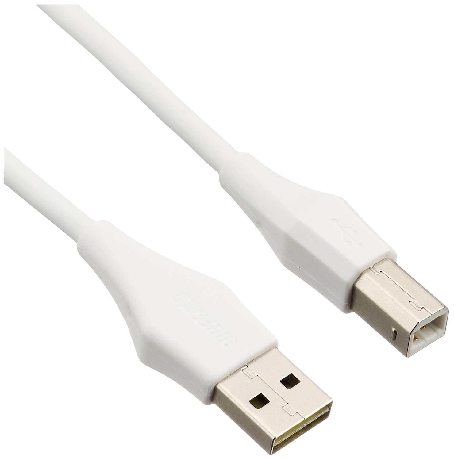 バッファロー Buffalo BSUABDU220WHA Both USB 2.0 Cable (A to B) 6.6 ft (2 m), White
