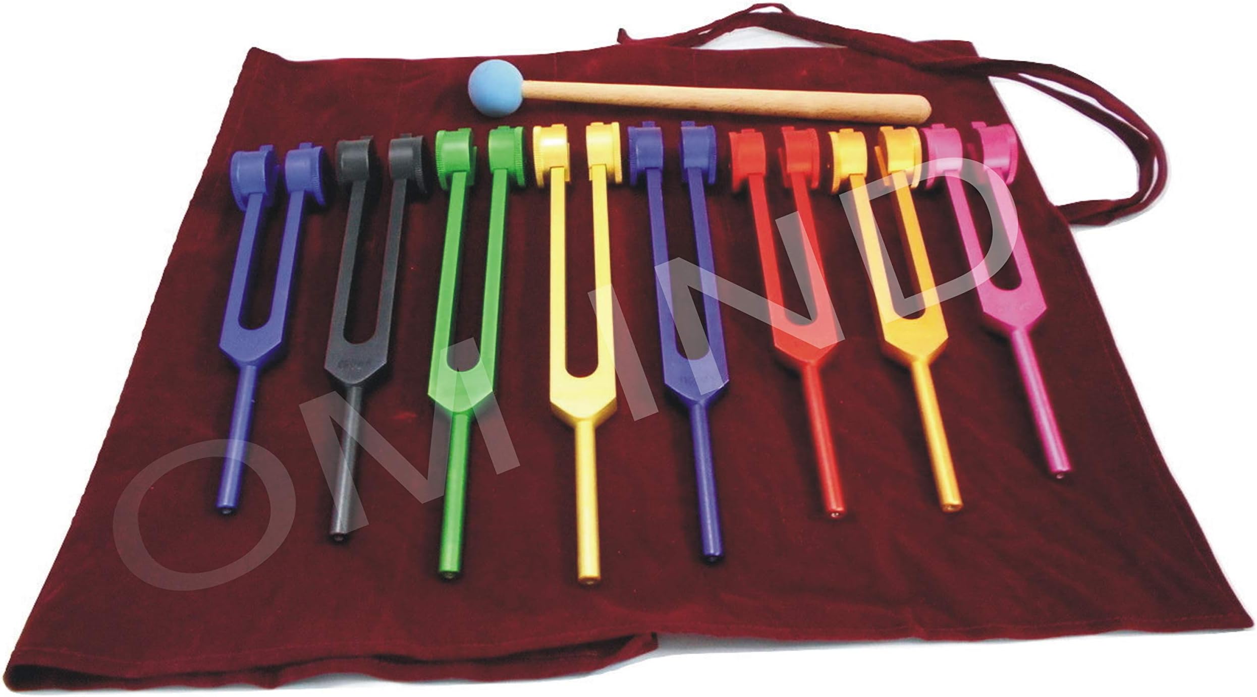 8 Color Chakra weighted tuning fork Includes Soul Purpose
