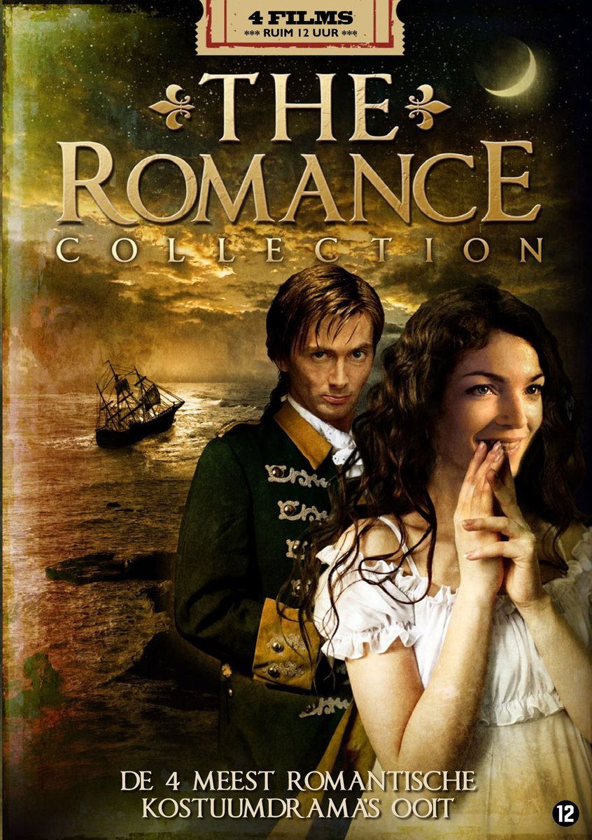 Colección The Romance en 4 DVD con Los Miserables, Casanova, Anastasia y El Príncipe Heredero
