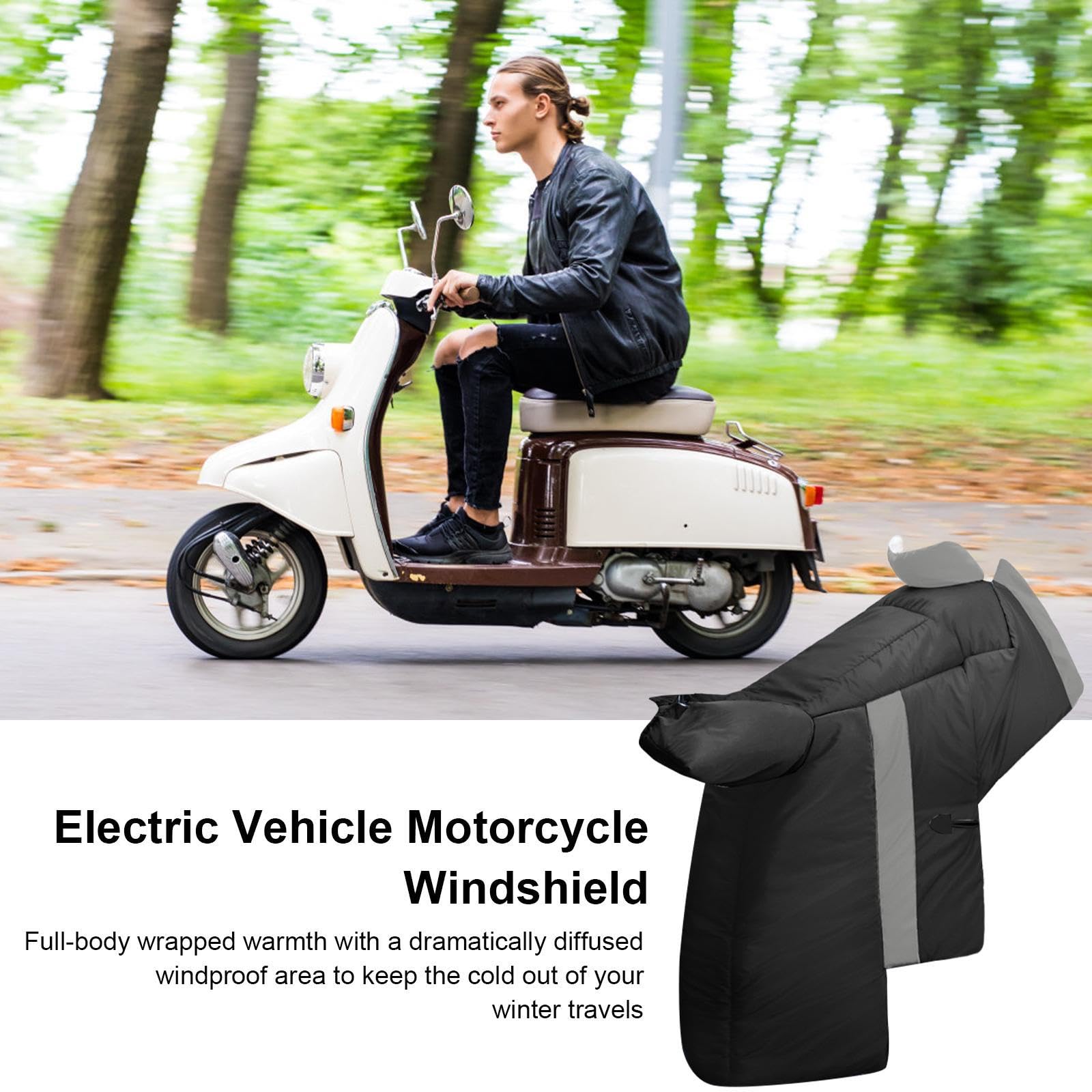 Tablier Coupe-Vent pour Moto - Tablier de Moto intégral résistant