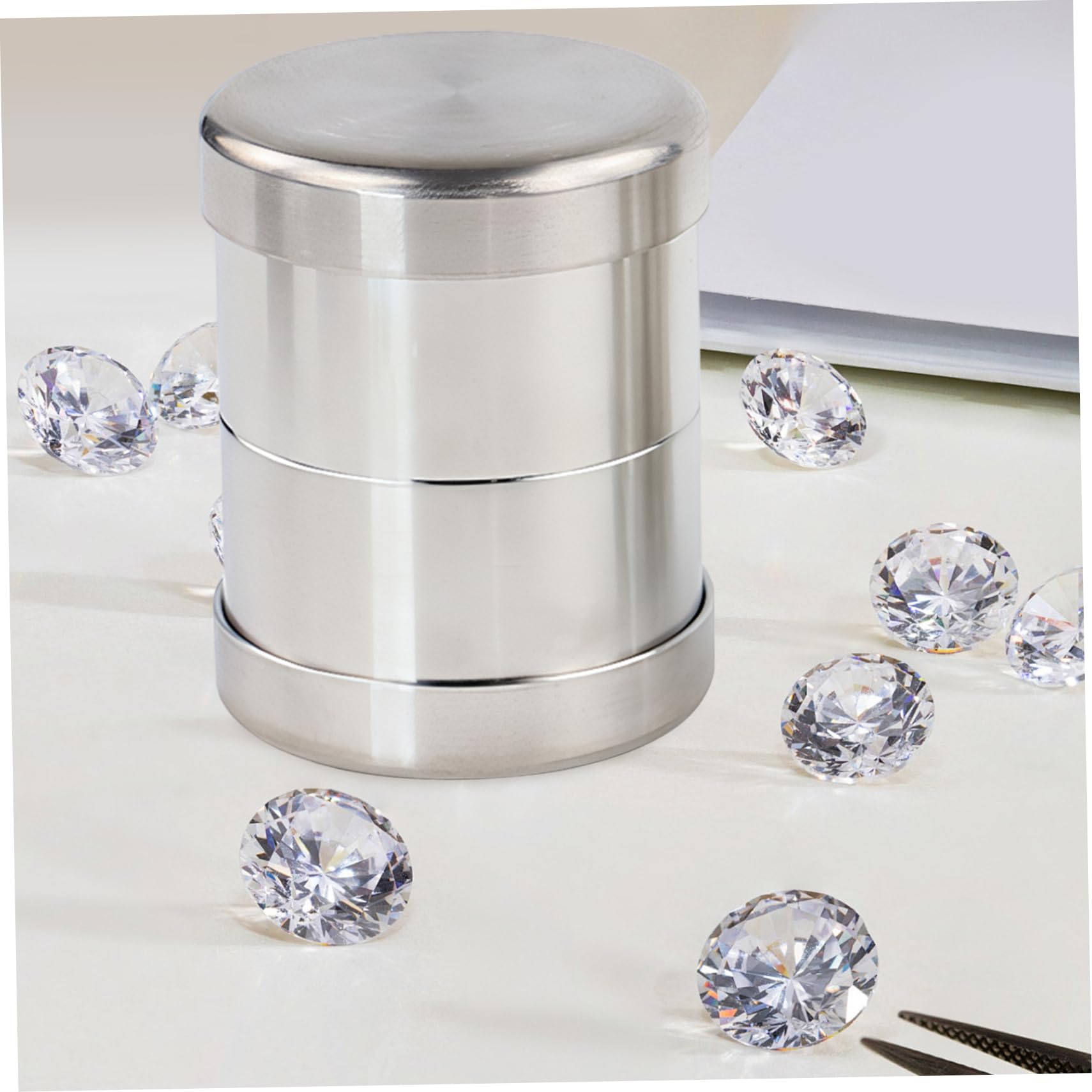 Tamis de tri de perles 48 mm en acier inoxydable – Outil fabrication bijoux à mailles fines pour le tri des diamants et le dimensionnement des pierres