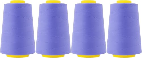 Vista 510 de Mandala Crafts - Hilo de coser multiusos de poliéster para máquina de coser de sarga, sobrehilado, acolchado Beige