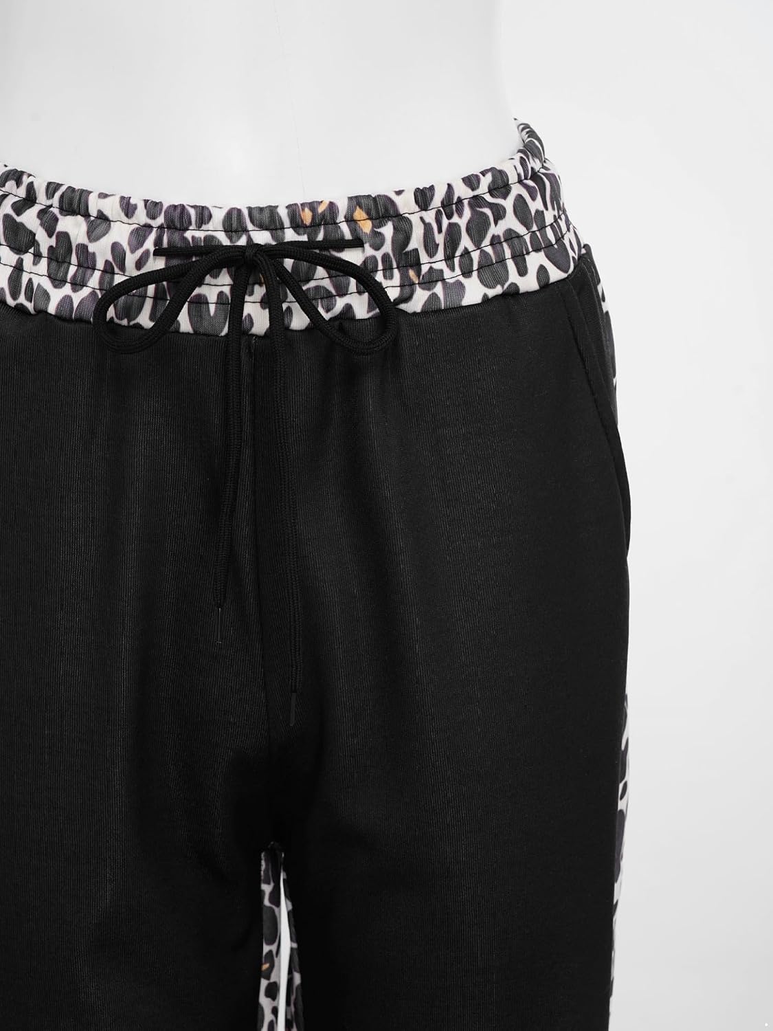 Women Loose Drawstring Casual Pants Wid Leg Hiking Straight-Leg Sweatpants Hip Hop Dance Costume