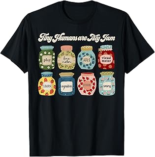 Retro Tiny Humans Are My Jam Labor And Delivery NICU Nurse T-Shirt