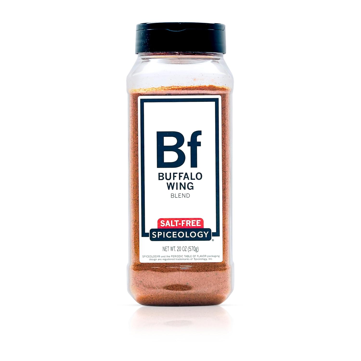 Spiceology – Buffalo Wing Salt-Free Seasoning – Tangy Spice Blend of Paprika, Chili Peppers, Tomato Powder & Honey Granules – Ideal for Chicken Wings, Cauliflower, Vegetables & More – 20 oz​