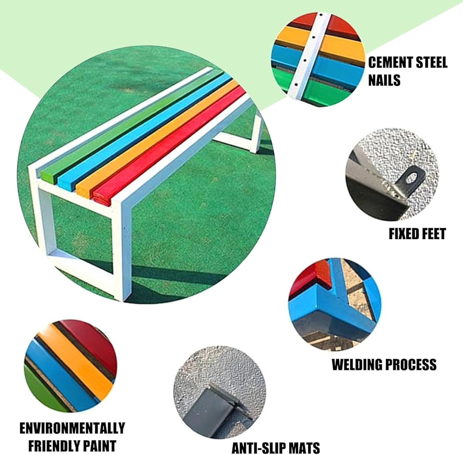 3-Person Outdoor Bench, Waterproof Garden Furniture, Easy Assembly for Patio, Porch & Lawn, Durable & Stylish Seating for Backyard Relaxation