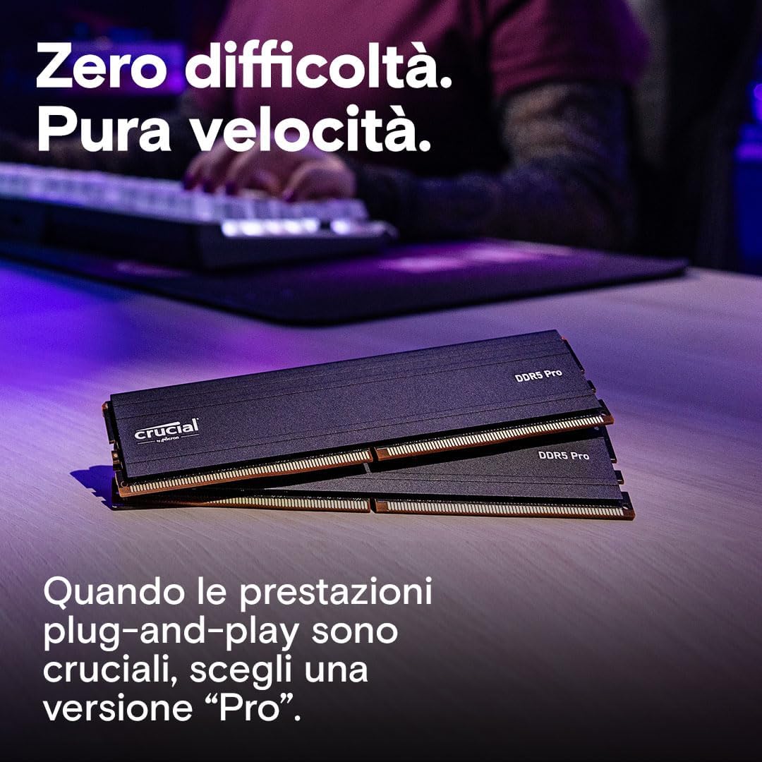 Memoria RAM PC Pro DDR5 da 48GB (2x24GB) a 6000MHz con Intel XMP 3.0 - Modello CP2K24G60C48U5 - RAM - Immagine 5
