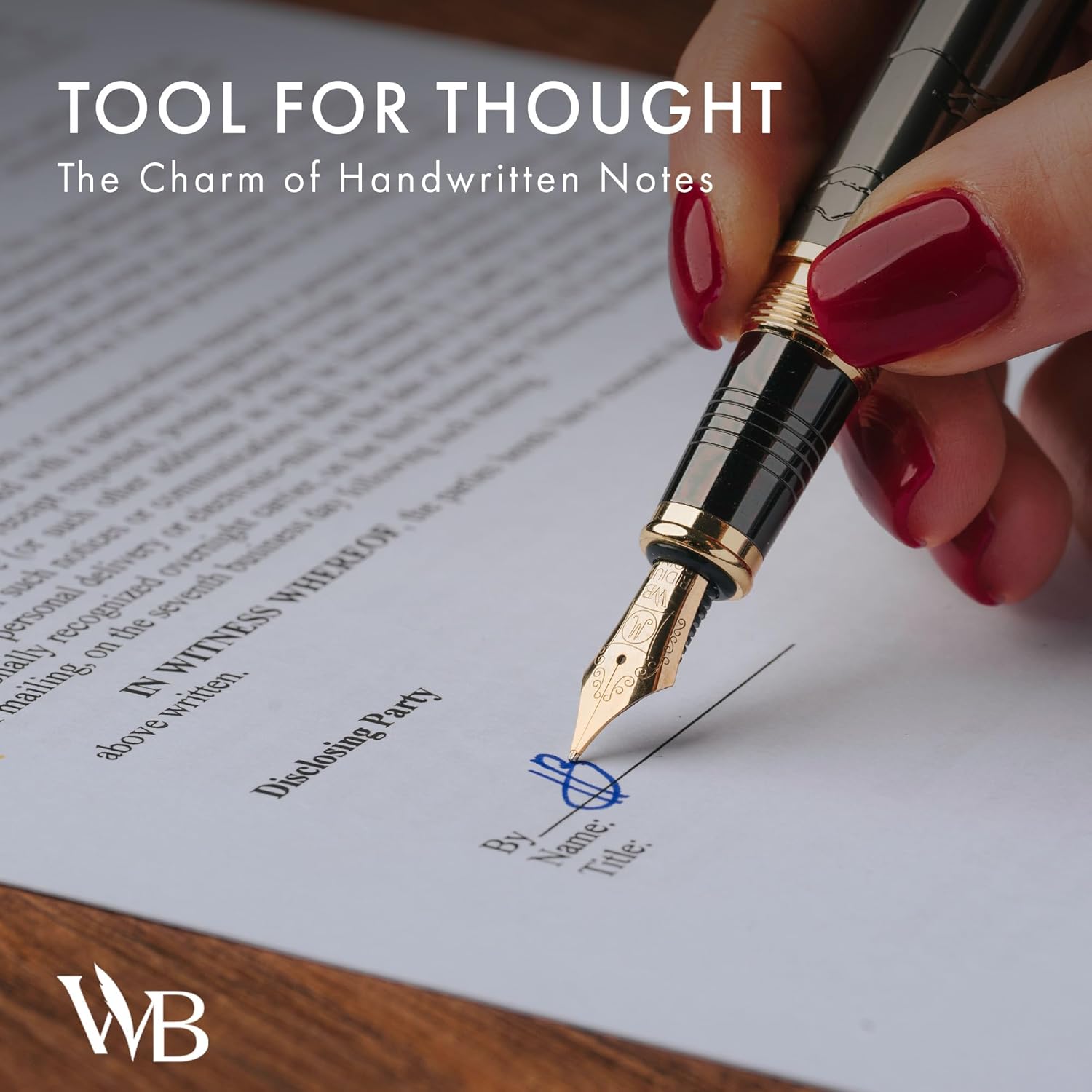 Wordsworth & Black Primori Fountain Pen Set [Gunmetal Gold], Medium Nib, Includes Spare Extra Fine Nib [Gold], 24 Ink Cartridges, Refill Converter and Premium Gift Case