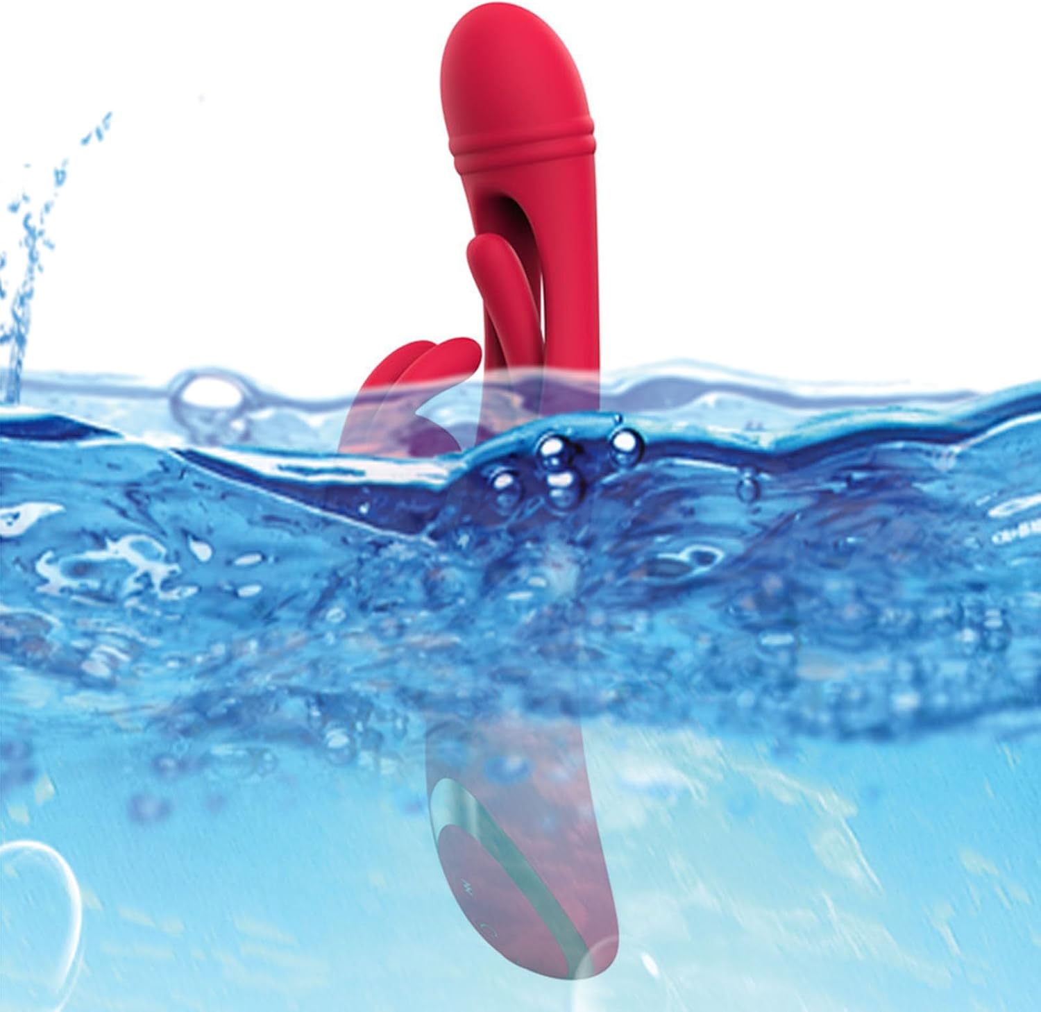 Soft Silicone G Spot Vibrator with 12 Vibration Modes & Flap Modes Sex Toy Recharge Clitoral Vibrator Rabbit Vibrator Adult Toys for Woman - Purple