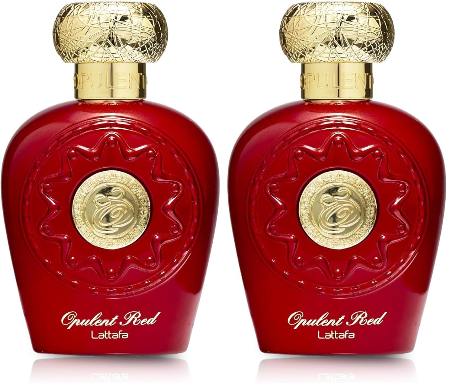 Lattafa Perfumes Opulent Red for Unisex Eau de Parfum Spray, 3.4 Ounce (137662) (Pack of 2)