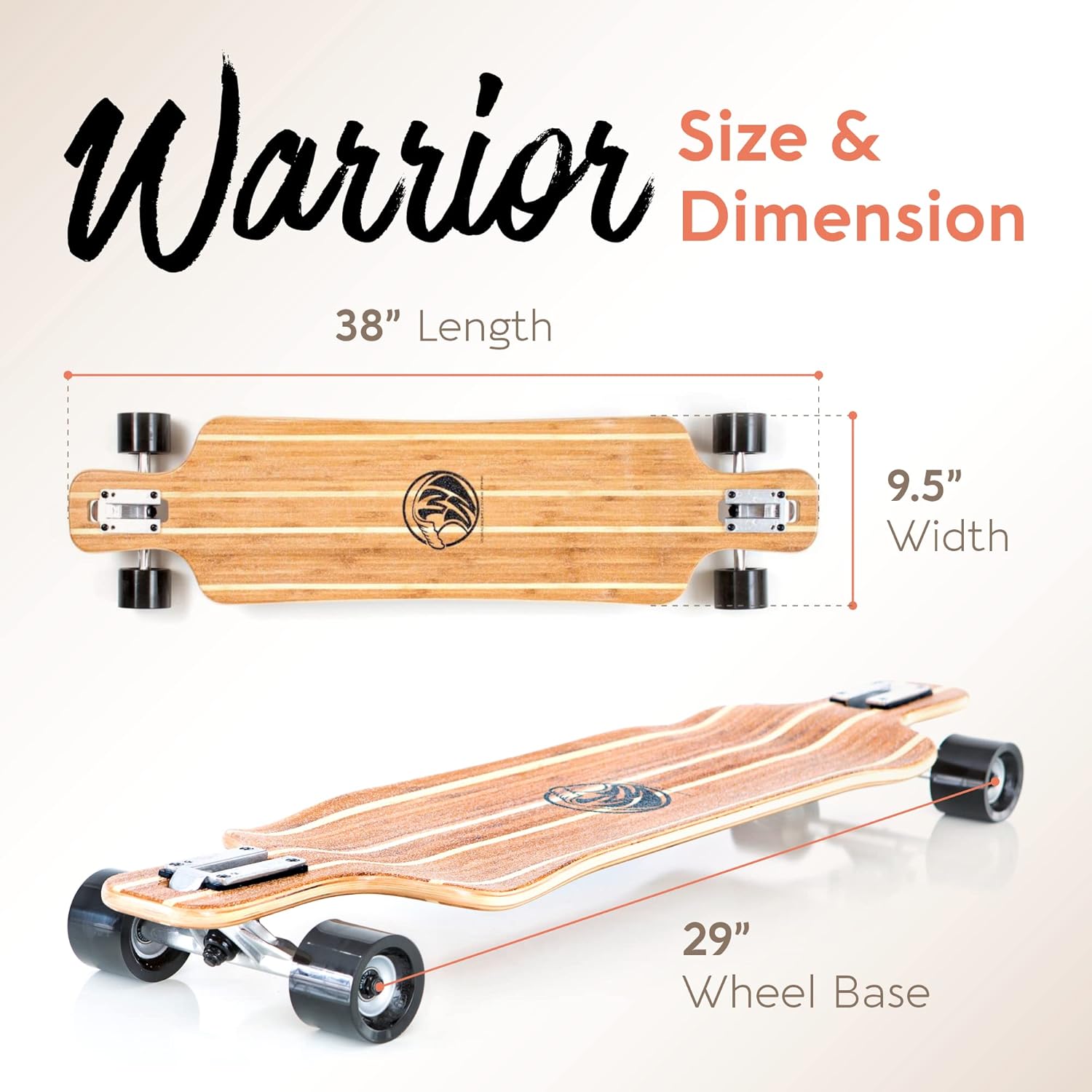 Bеѕt Dеаl Chеар 🛒 White Wave Bamboo Longboard Skateboard. Cruiser Drop Deck Long Board for Cruising, Carving and Freestyle Fun. Great Board for Beginner, Intermediate, or Advanced Riders.