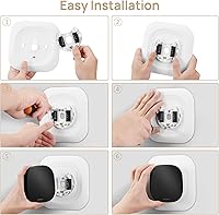Vista 6 de CaseBot Placa de pared para termostato inteligente Ecobee 2022 Premium y termostato inteligente Ecobee 2022 Enhanced, kit de montaje de soporte