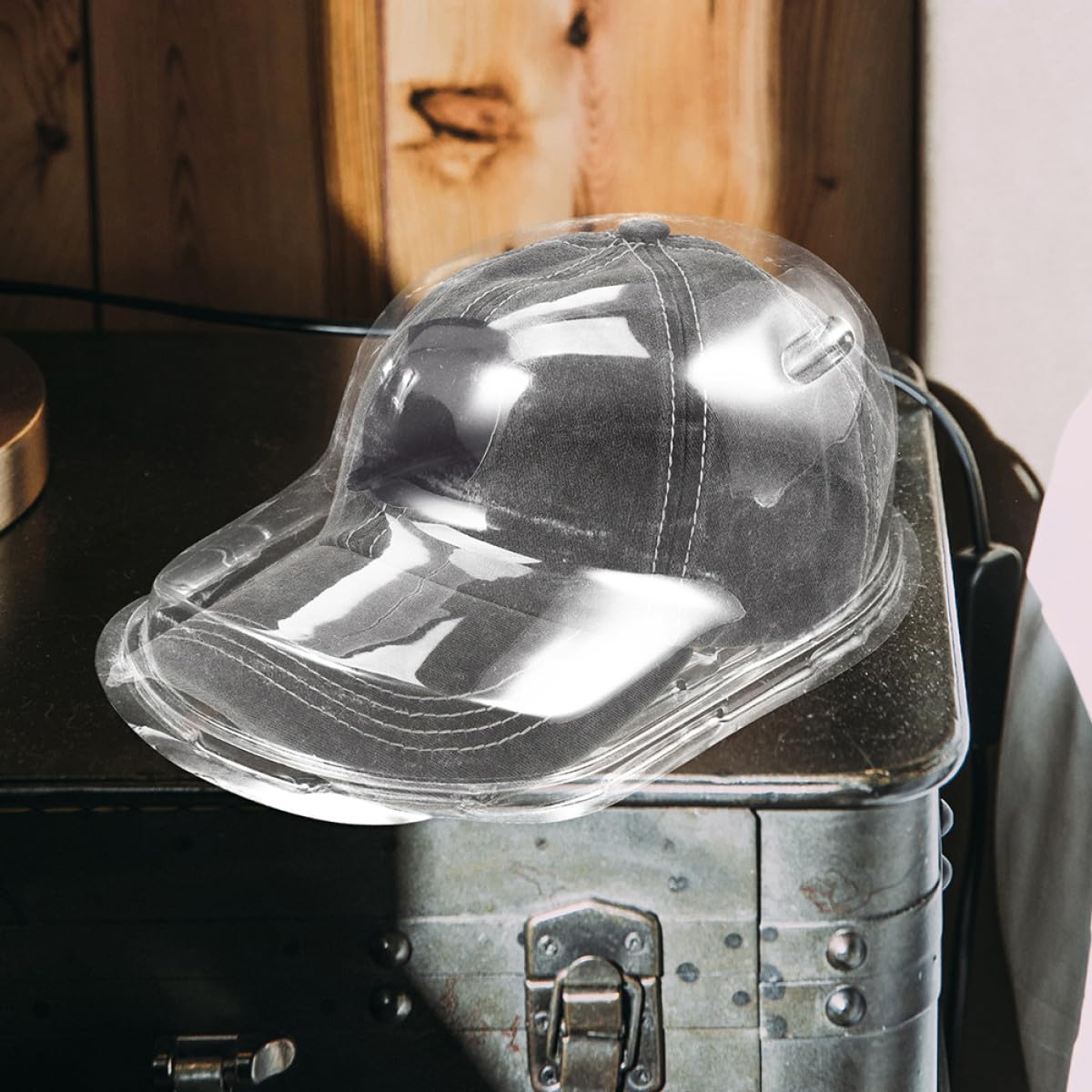 Organizador de Sombreros de Pp 6 Piezas Caja Colgante | Gorras de Visera Curva y Béisbol, Diseño Antideformación, Uso en Hogares y Expositores