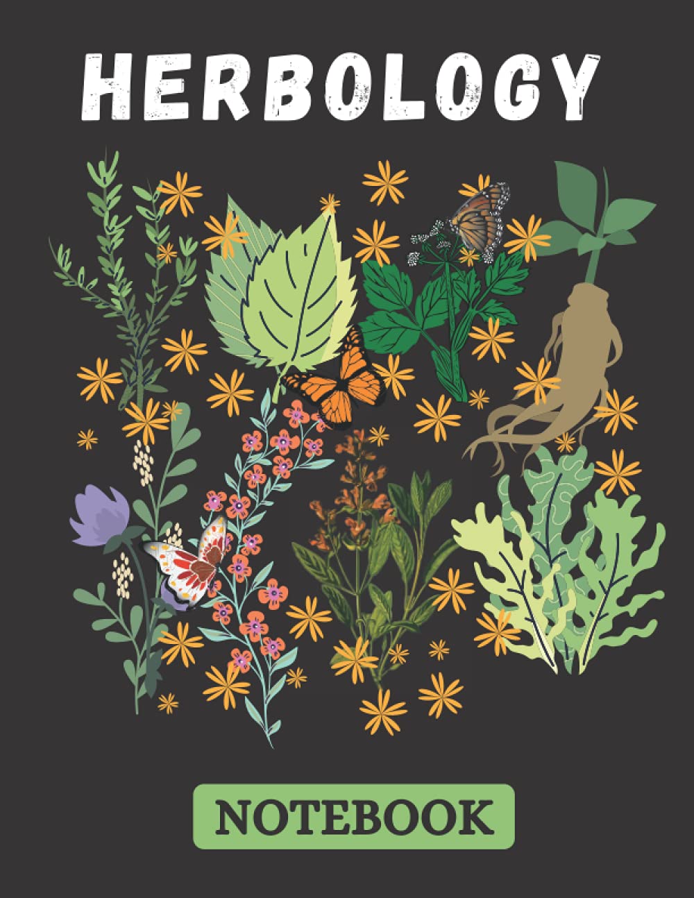 Herbology notebook: Herbology notebook for collecting, sketching and identifying plants for nature-lovers, herb-fans and hobby botanists | Blank Lined Notebook 120 pages | 8.5 x 11 size