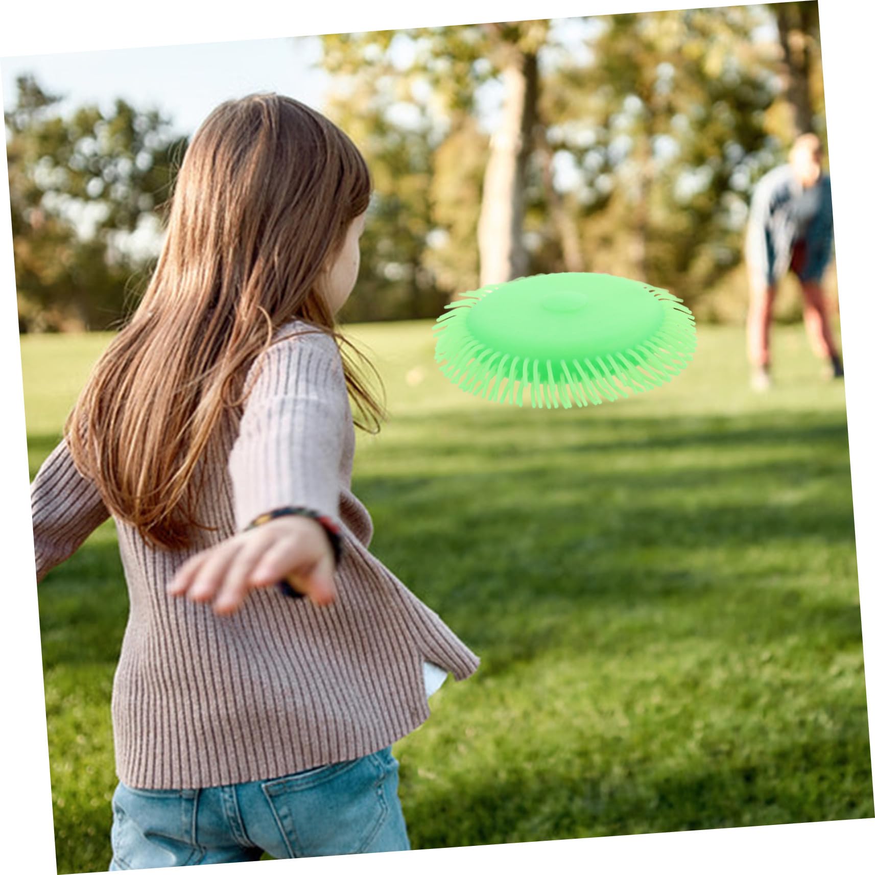 Abaodam 2pièces Lot de Disques Volants Aquatiques pour Jeux Eau Jouets pour Plage Piscine Favorisent Interactions Familiales Garçon Fille Adultes Vert