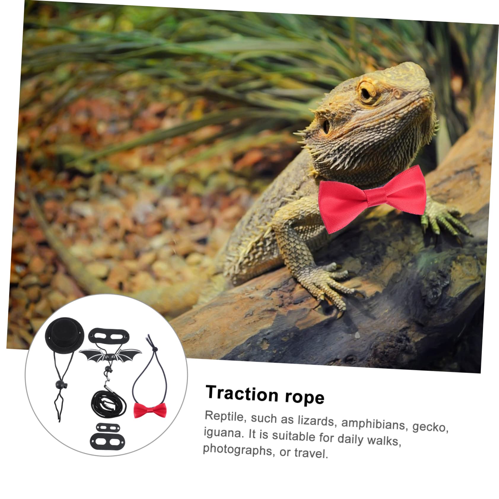 DOITOOL 3sets Costume Per Lucertole Con Cappello e Per Accessori Per Rettili Comfortevoli e Leggeri Per Feste e Occasioni Speciali