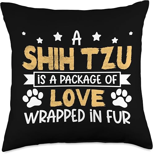 Miniatura 5 de Shih Tzu Shirts & Dog Lover Gifts A Package of Love Wrapped in Fur-Shih Tzu - Almohada de 16 x 16 pulgadas, multicolor