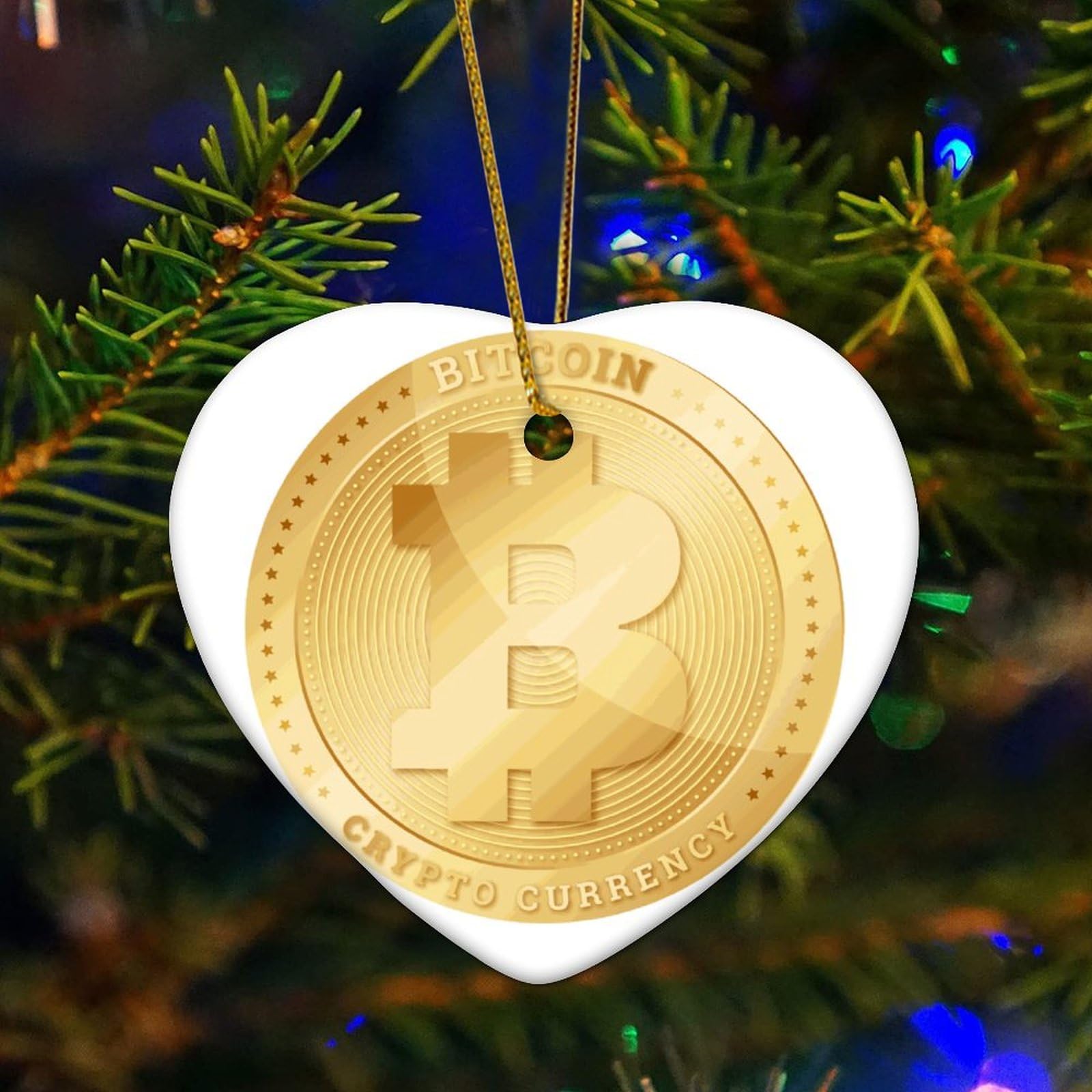 Amazon.com: Zyadsinoudor Christmas Porcelain Ornament Bitcoin Christmas  Ornament Money Lover 3 Inch Two Side Printed Commercial Bussiness Wealth  Theme Money Theme Fashion New Homeowner Gift Ideas Ceramic : Home & Kitchen