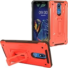 Z-GEN - Compatible with LG K40, Harmony 3, Xpression Plus 2 2019 LM-X420, LG Solo LTE L423DL - Hybrid Phone Case with Stand - ST3 Red